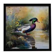 Load image into Gallery viewer, Wood Duck Framed Metal Print