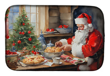 Load image into Gallery viewer, Cookies with Santa Claus Dish Drying Mat