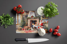Load image into Gallery viewer, Cookies with Santa Claus Glass Cutting Boards – Durable, Decorative Kitchen Art Large