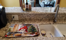 Load image into Gallery viewer, Cookies with Santa Claus Babbo Natale Dish Drying Mat