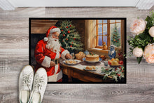Load image into Gallery viewer, Cookies with Santa Claus Doormat - 18X27 Indoor / Outdoor Rug | Made in USA