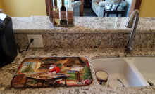 Load image into Gallery viewer, Cookies with Santa Claus Father Christmas Dish Drying Mat