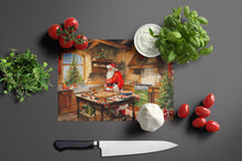 Load image into Gallery viewer, Cookies with Santa Claus Father Christmas Glass Cutting Boards – Durable, Decorative Kitchen Art Large