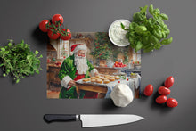 Load image into Gallery viewer, Cookies with Santa Claus Father Christmas Glass Cutting Boards – Durable, Decorative Kitchen Art Large