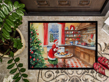 Load image into Gallery viewer, Cookies with Santa Claus Mrs. Claus Doormat-24x36 Indoor / Outdoor Rug | Made in USA