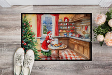 Load image into Gallery viewer, Cookies with Santa Claus Mrs. Claus Doormat - 18X27 Indoor / Outdoor Rug | Made in USA