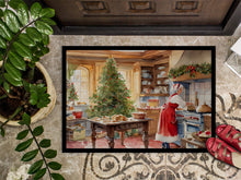 Load image into Gallery viewer, Cookies with Santa Claus Mrs. Claus Doormat-24x36 Indoor / Outdoor Rug | Made in USA
