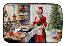 Load image into Gallery viewer, Cookies with Santa Claus Mrs. Claus Dish Drying Mat