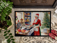 Load image into Gallery viewer, Cookies with Santa Claus Mrs. Claus Doormat - 18X27 Indoor / Outdoor Rug | Made in USA