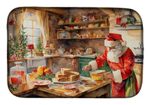Load image into Gallery viewer, Cookies with Santa Claus Papa Noel Dish Drying Mat