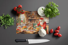 Load image into Gallery viewer, Cookies with Santa Claus Papa Noel Glass Cutting Boards – Durable, Decorative Kitchen Art Large