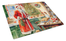 Load image into Gallery viewer, Cookies with Santa Claus Papa Noel Glass Cutting Boards – Durable, Decorative Kitchen Art Large