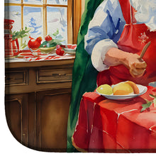 Load image into Gallery viewer, Cookies with Santa Claus Papa Noel Dish Drying Mat