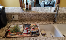 Load image into Gallery viewer, Cookies with Santa Claus Dish Drying Mat