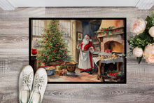 Load image into Gallery viewer, Cookies with Santa Claus Doormat - 18X27 Indoor / Outdoor Rug | Made in USA
