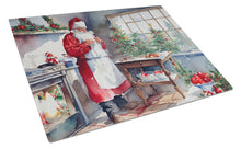 Load image into Gallery viewer, Cookies with Santa Claus Glass Cutting Boards – Durable, Decorative Kitchen Art Large