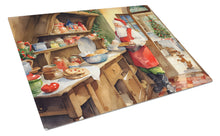 Load image into Gallery viewer, Cookies with Santa Claus Glass Cutting Boards – Durable, Decorative Kitchen Art Large