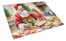 Load image into Gallery viewer, Cookies with Santa Claus Glass Cutting Boards – Durable, Decorative Kitchen Art Large