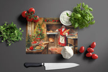 Load image into Gallery viewer, Cookies with Santa Claus Glass Cutting Boards – Durable, Decorative Kitchen Art Large