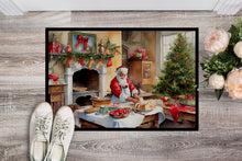 Load image into Gallery viewer, Cookies with Santa Claus Doormat - 18X27 Indoor / Outdoor Rug | Made in USA