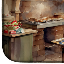 Load image into Gallery viewer, Cookies with Santa Claus Dish Drying Mat