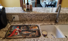 Load image into Gallery viewer, Cookies with Santa Claus Sinterklaas Dish Drying Mat