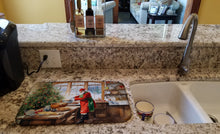 Load image into Gallery viewer, Cookies with Santa Claus Weihnachtsmann Dish Drying Mat