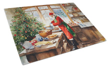 Load image into Gallery viewer, Cookies with Santa Claus Weihnachtsmann Glass Cutting Boards – Durable, Decorative Kitchen Art Large