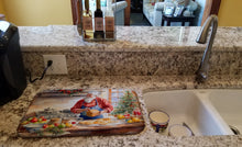 Load image into Gallery viewer, Cookies with Santa Claus Weihnachtsmann Dish Drying Mat