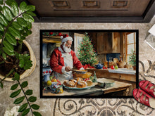 Load image into Gallery viewer, Cookies with Santa Claus Weihnachtsmann Doormat - 18X27 Indoor / Outdoor Rug | Made in USA