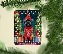 Load image into Gallery viewer, Affenpinscher Christmas Porcelain Ornament