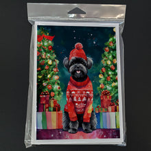 Load image into Gallery viewer, Affenpinscher Christmas Greeting Cards - Blank Note Cards – 8-Pack of Artist-Designed Cards with Envelopes