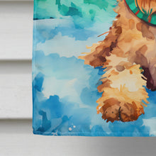 Load image into Gallery viewer, Airedale Terrier Christmas House Flag