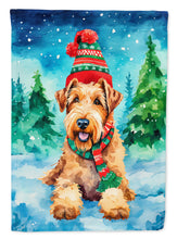 Load image into Gallery viewer, Airedale Terrier Christmas House Flag