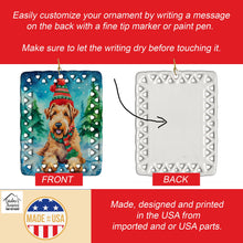 Load image into Gallery viewer, Airedale Terrier Christmas Porcelain Ornament
