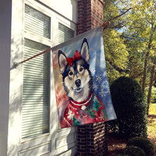 Load image into Gallery viewer, Alaskan Klee Kai Christmas House Flag