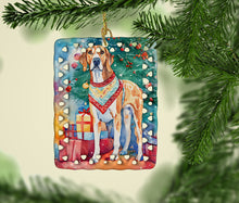 Load image into Gallery viewer, American English Coonhound Christmas Porcelain Ornament