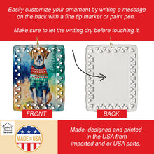 Load image into Gallery viewer, American English Coonhound Christmas Porcelain Ornament