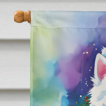 Load image into Gallery viewer, American Eskimo Christmas House Flag