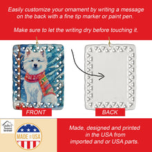 Load image into Gallery viewer, American Eskimo Christmas Porcelain Ornament