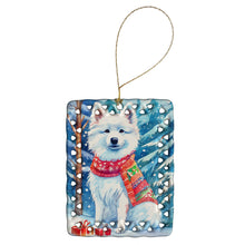 Load image into Gallery viewer, American Eskimo Christmas Porcelain Ornament
