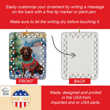 Load image into Gallery viewer, American Water Spaniel Christmas Porcelain Ornament