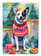 Load image into Gallery viewer, Australian Cattle Dog Christmas Garden Flag – Cozy Dog Holiday Decor with Tree &amp; Presents