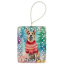 Load image into Gallery viewer, Australian Cattle Dog Christmas Porcelain Ornament