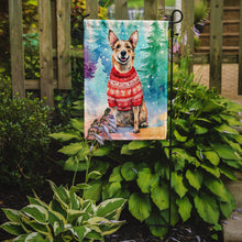 Load image into Gallery viewer, Australian Cattle Dog Christmas Garden Flag – Cozy Dog Holiday Decor with Tree &amp; Presents