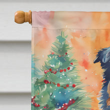 Load image into Gallery viewer, Australian Shepherd Christmas House Flag