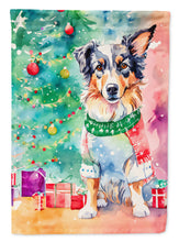 Load image into Gallery viewer, Australian Shepherd Christmas House Flag