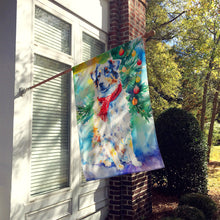 Load image into Gallery viewer, Australian Shepherd Christmas House Flag