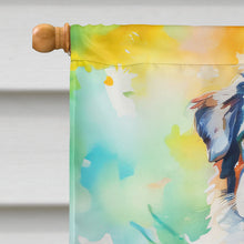 Load image into Gallery viewer, Australian Shepherd Christmas House Flag