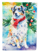 Load image into Gallery viewer, Australian Shepherd Christmas House Flag